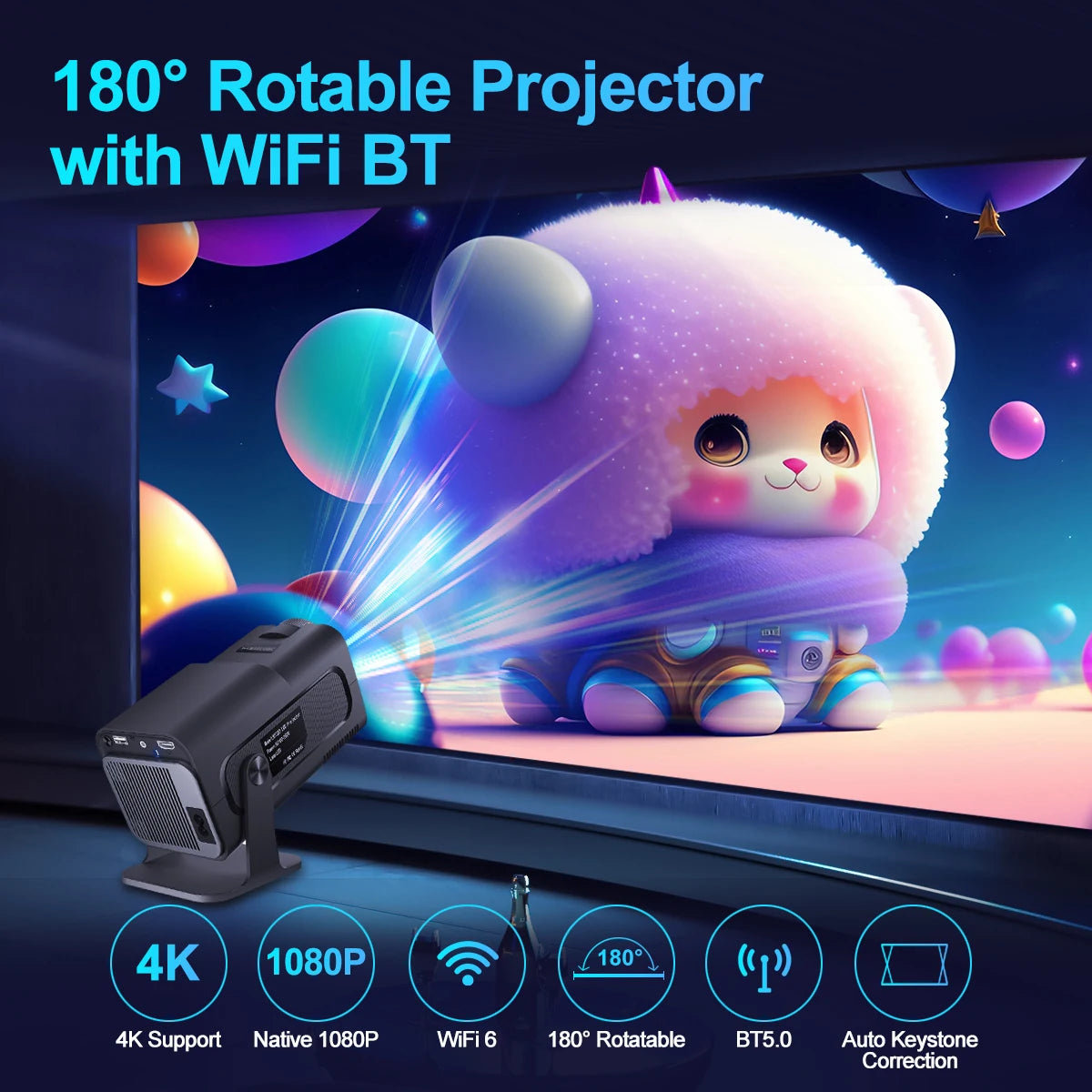 HY320 Smart Android Projector