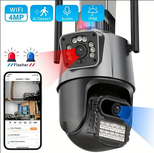 ICSEE P11 Dual Lens 6Mp WI-FI HD Wireless Security Camera (CCTV)