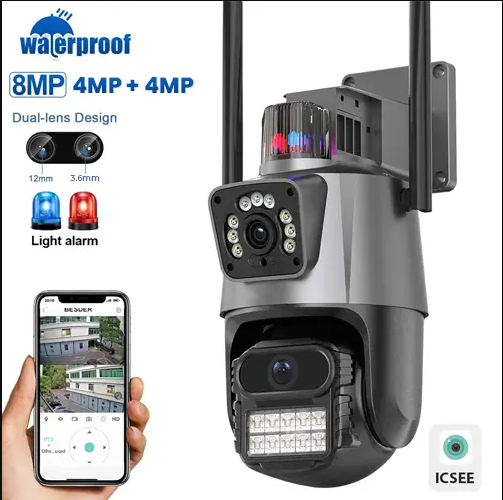 ICSEE P11 Dual Lens 6Mp WI-FI HD Wireless Security Camera (CCTV)