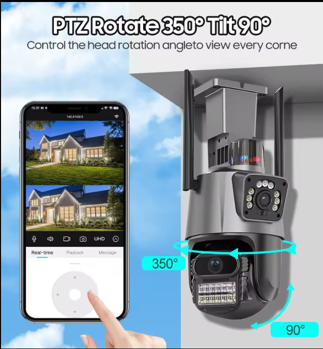 ICSEE P11 Dual Lens 6Mp WI-FI HD Wireless Security Camera (CCTV)
