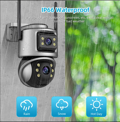 ICSEE Q32 Dual Lens 4Mp WIFI HD Wireless Security Camera (CCTV)