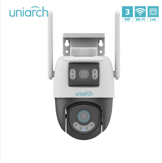 Uniarch P2SA Daul Lens 6MP Outdoor/Indoor Pan Tilt Wi-Fi Smart IP Camera