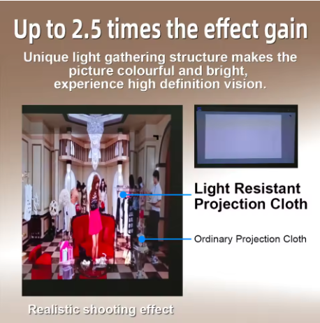 120 Inch Anti-Light Projector Screen