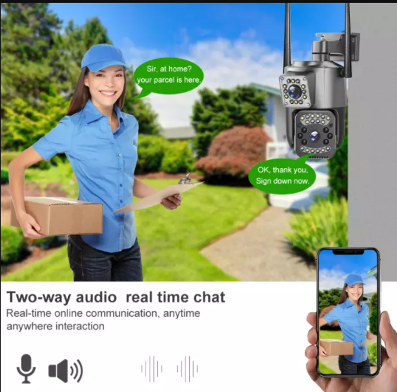 V380 Pro SC03 Dual Lens 2Mp WIFI HD Wireless Security Camera (CCTV)