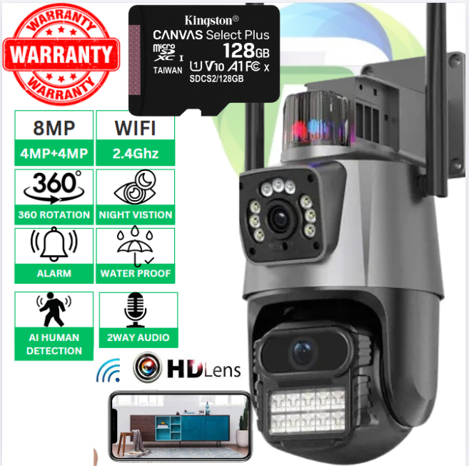 ICSEE P11 Dual Lens 6Mp WI-FI HD Wireless Security Camera (CCTV)